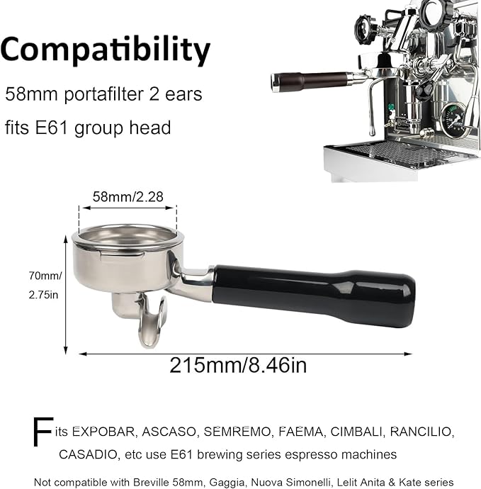 58mm E61 Portafilter Double Sp – Portafilter 58Mm Bewertung und Preis